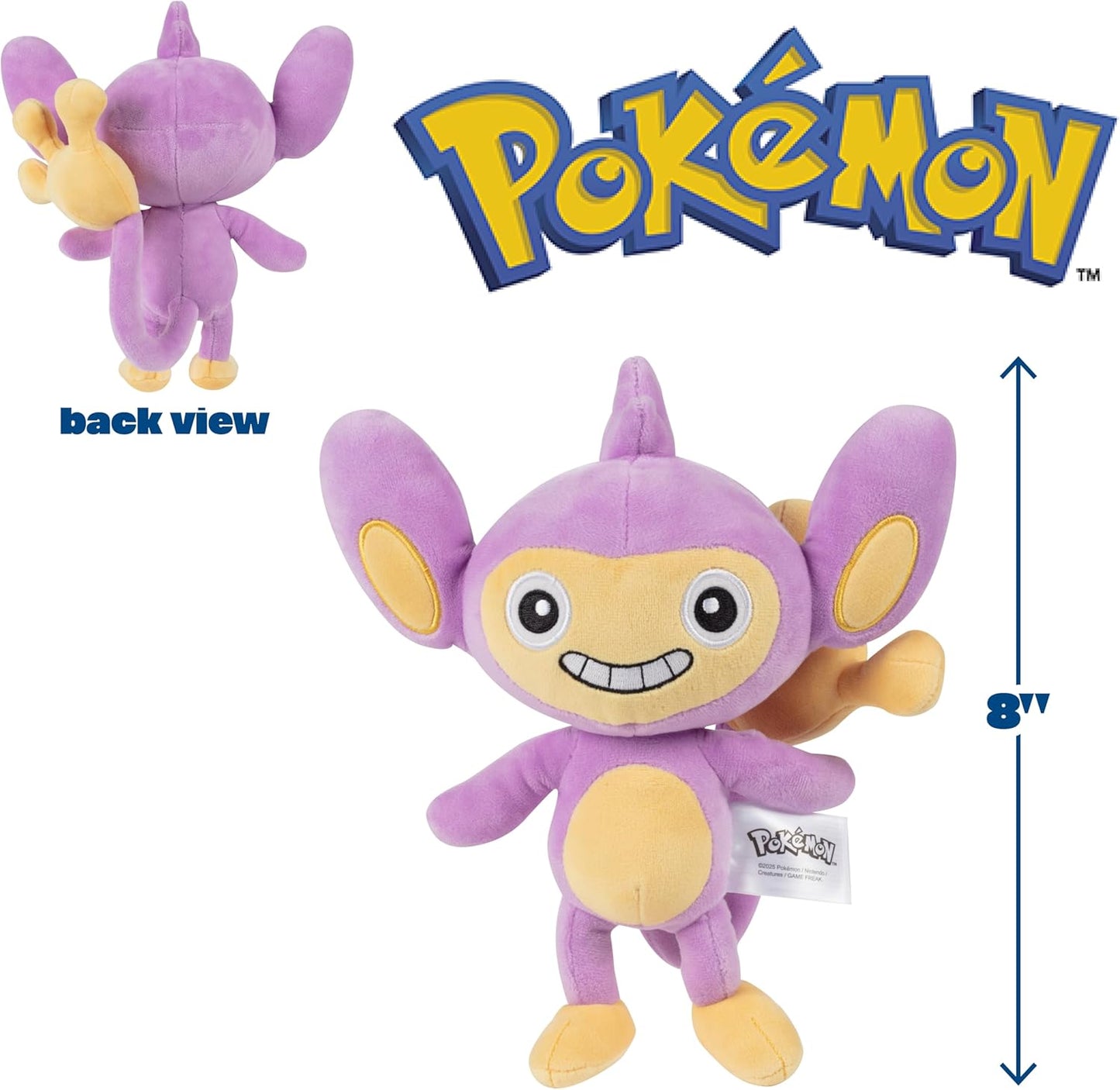 Pokemon 8" Plush Mystery Blind Box 2-Pack - Get Two Officially Licensed 8 Inch Pokemon - Authentic Collectible Soft Stuffed Animal Toy Figures - Gift for Kids, Boys, Girls - 2+