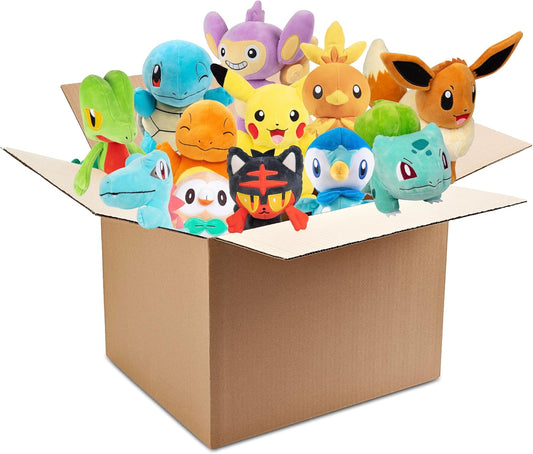 Pokemon 8" Plush Mystery Blind Box 2-Pack - Get Two Officially Licensed 8 Inch Pokemon - Authentic Collectible Soft Stuffed Animal Toy Figures - Gift for Kids, Boys, Girls - 2+