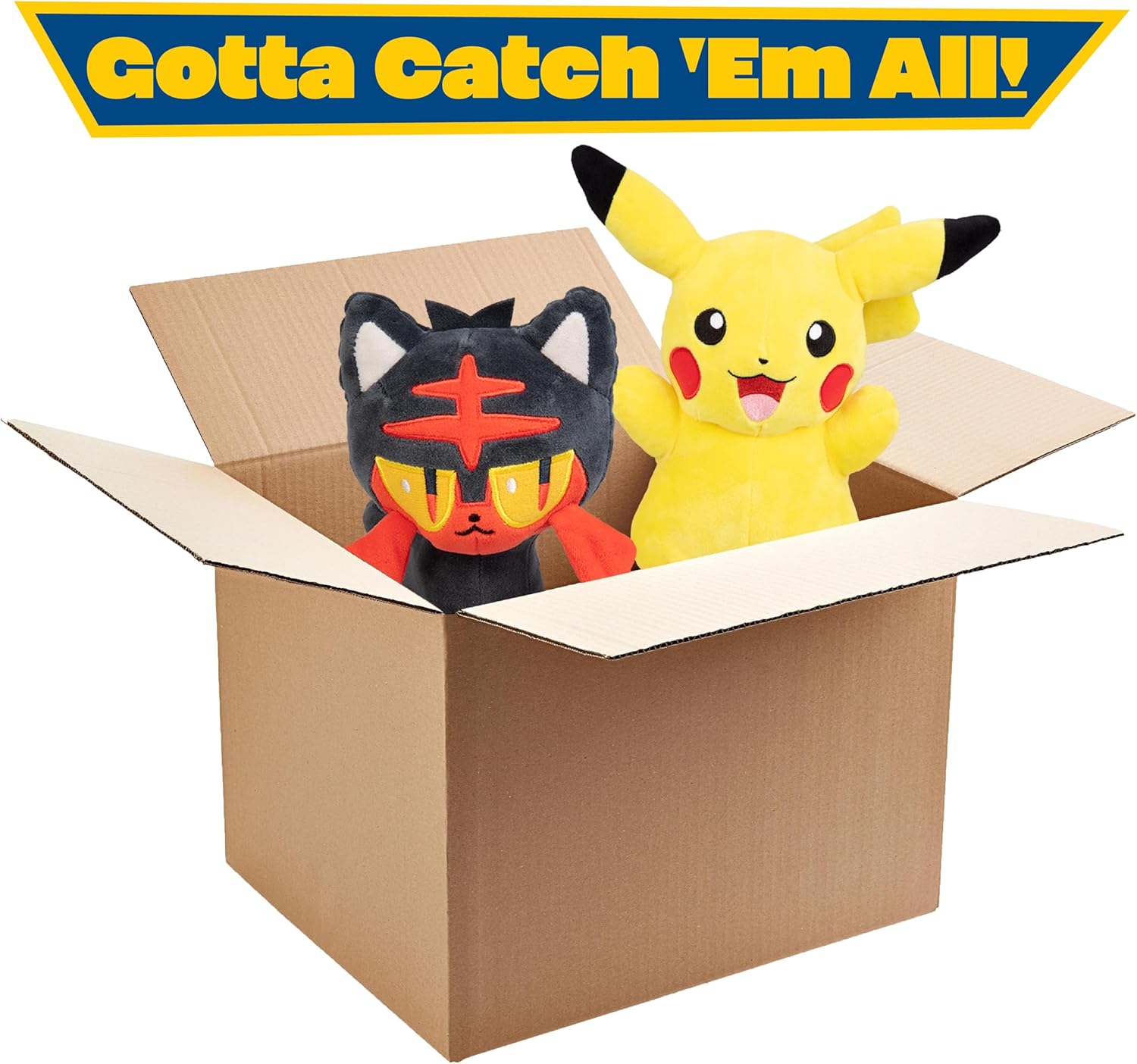 Pokemon 8" Plush Mystery Blind Box 2-Pack - Get Two Officially Licensed 8 Inch Pokemon - Authentic Collectible Soft Stuffed Animal Toy Figures - Gift for Kids, Boys, Girls - 2+